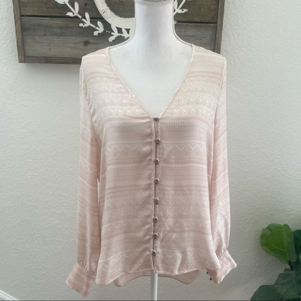 VERONICA BEARD Bahia Silk Print Button up Top 10